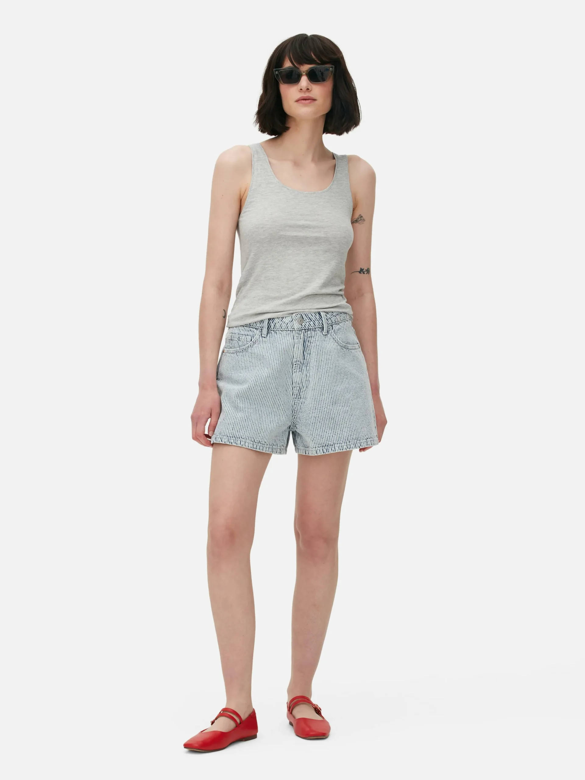 Débardeur Décolleté En Tissu Stretch