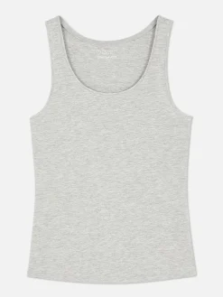 Débardeur Décolleté En Tissu Stretch