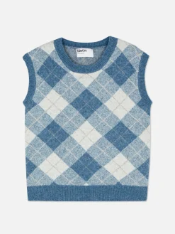 Débardeur En Maille à Losanges Rita Ora à Coordonner