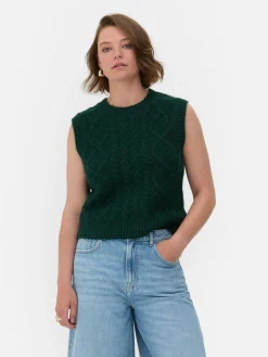 Débardeur En Maille Torsadée Rita Ora