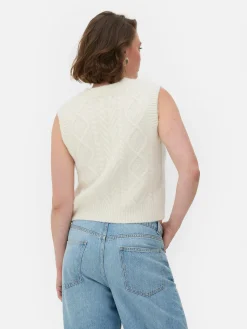 Débardeur En Maille Torsadée Rita Ora