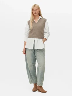 Débardeur Tricoté à Col En V