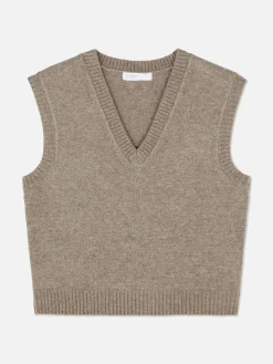 Débardeur Tricoté à Col En V