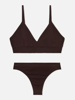 Ensemble Brassière Triangle Et String Sans Couture