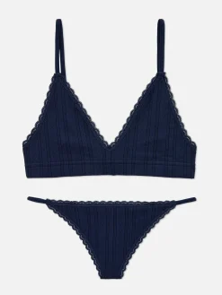 Ensemble Brassière Triangle Et String Sans Couture
