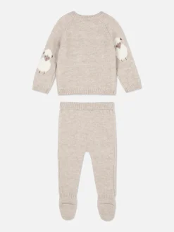 Ensemble Coordonné Pull Et Legging En Tricot Mouton