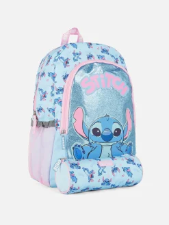 Ensemble D'école Sac à Dos Et Trousse Disney Stitch