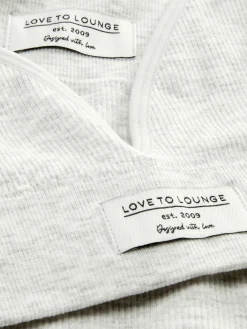 Ensemble Détente Short Et Brassière à Bretelles Côtelés