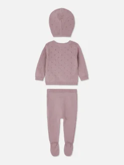 Ensemble Gilet, Legging Et Casquette En Maille