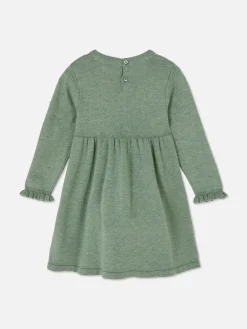 Ensemble Robe En Maille à Pois Et Collants