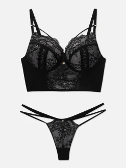 Ensemble Soutien-gorge Push-up Long Et String