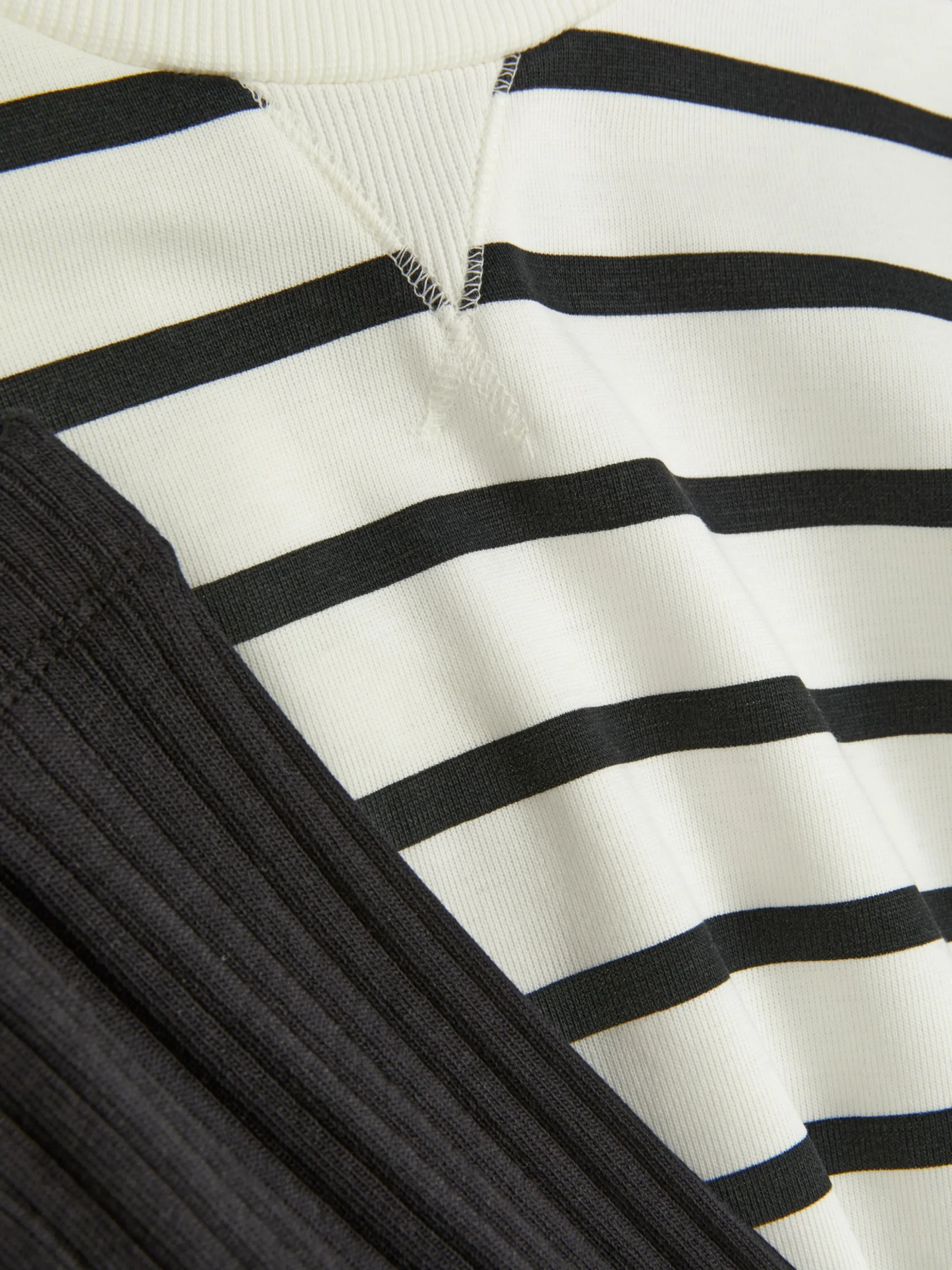 Ensemble Sweat-shirt à Rayures Et Legging Côtelé