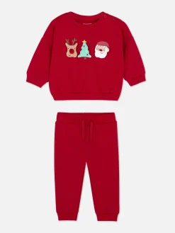 Ensemble Sweat-shirt Et Bas De Jogging De Noël