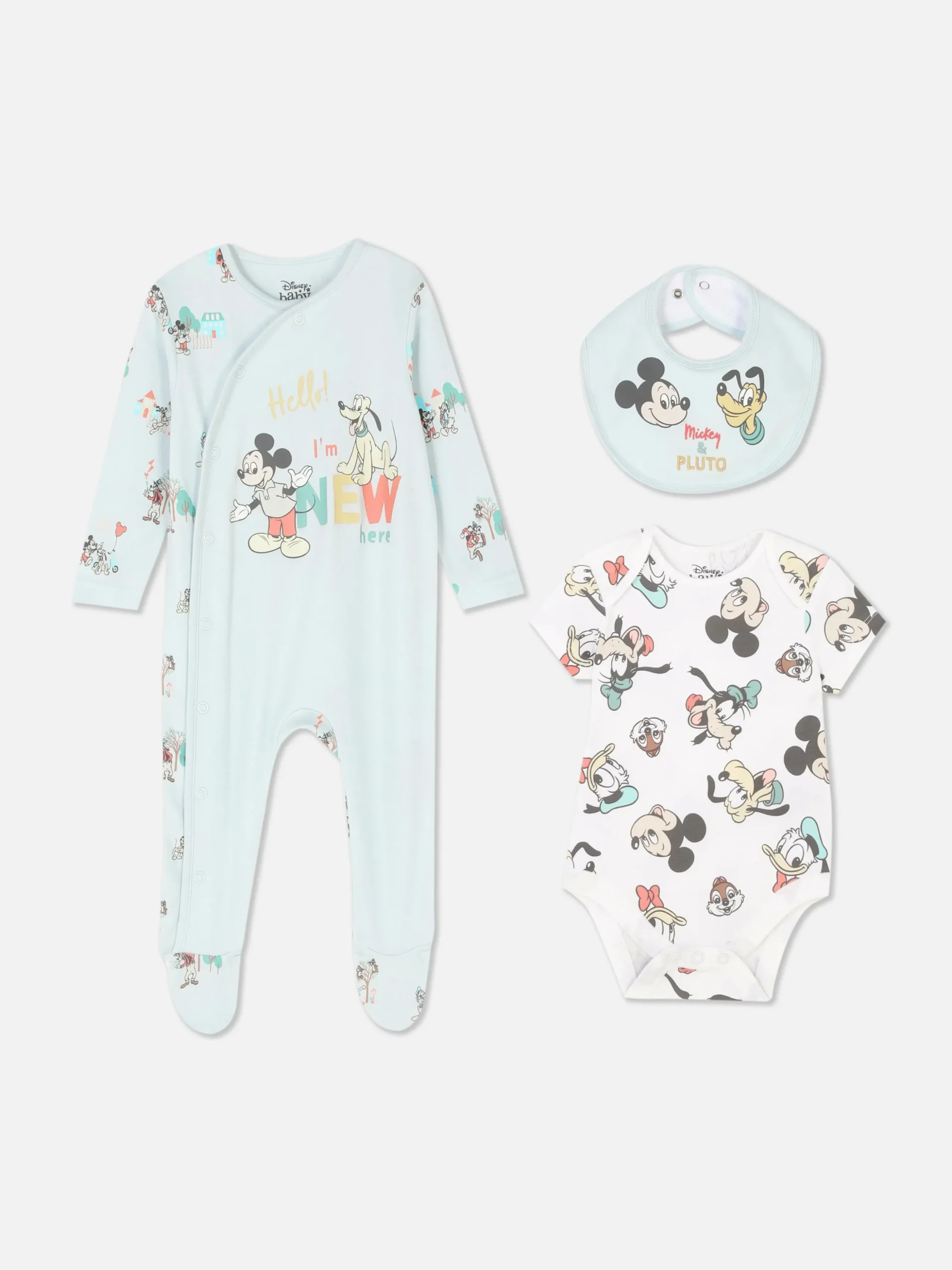 Ensemble Trois-pièces Pour Bébé Disney Mickey Mouse & Friends