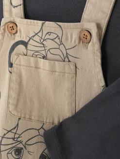 Ensemble T-shirt Et Salopette Disney Le Roi Lion