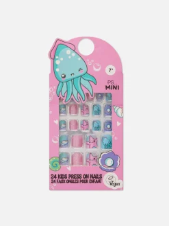 Faux Ongles Autocollants Mer