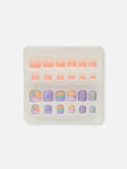 Faux Ongles Autocollants à Motifs Fées