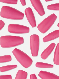 Faux Ongles Brillants à Bout Pointu PS...