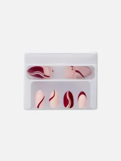 Faux Ongles Brillants à L'amande PS...