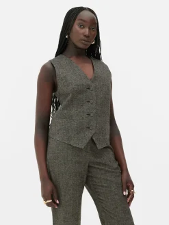 Gilet Avec Chevrons à Boutonnage Simple Rita Ora