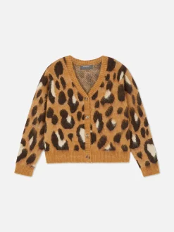 Gilet Court à Motif Léopard