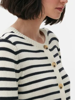 Gilet Court à Rayures