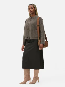 Gilet Décontracté Boutonné Sur Le Devant