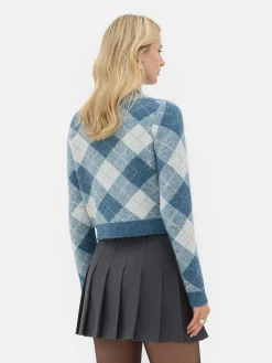 Gilet En Maille à Losanges à Coordonner Rita Ora