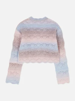 Gilet En Pointelle Effet Dégradé