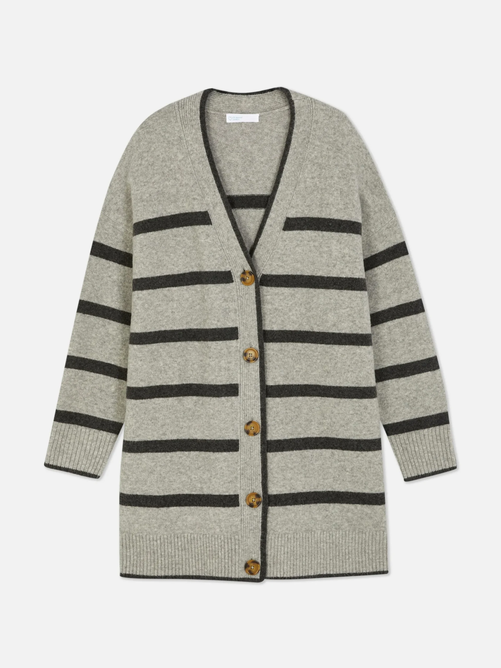 Gilet Long à Rayures