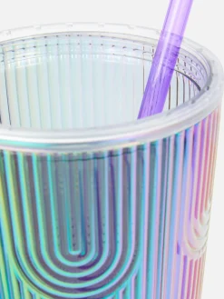 Gobelet Avec Couvercle Et Paille Multicolore Pride