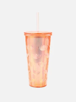 Gobelet Avec Paille à Reliefs