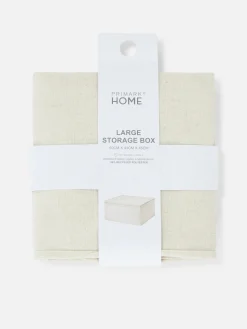 Grande Boîte De Rangement En Tissu