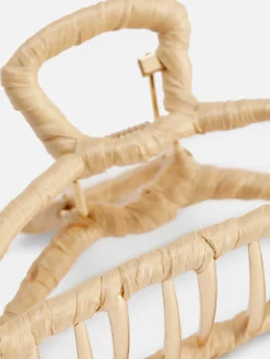 Grande Pince à Cheveux En Raphia