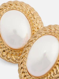 Grands Clous D'oreilles à Fausse Perle Rita Ora