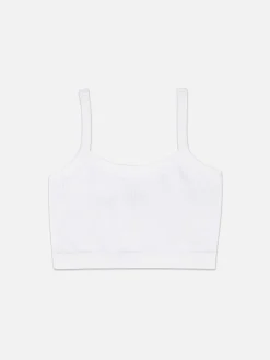 Haut Court à Texture Côtelée