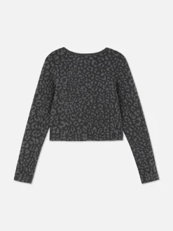 Haut De Sport à Imprimé Léopard