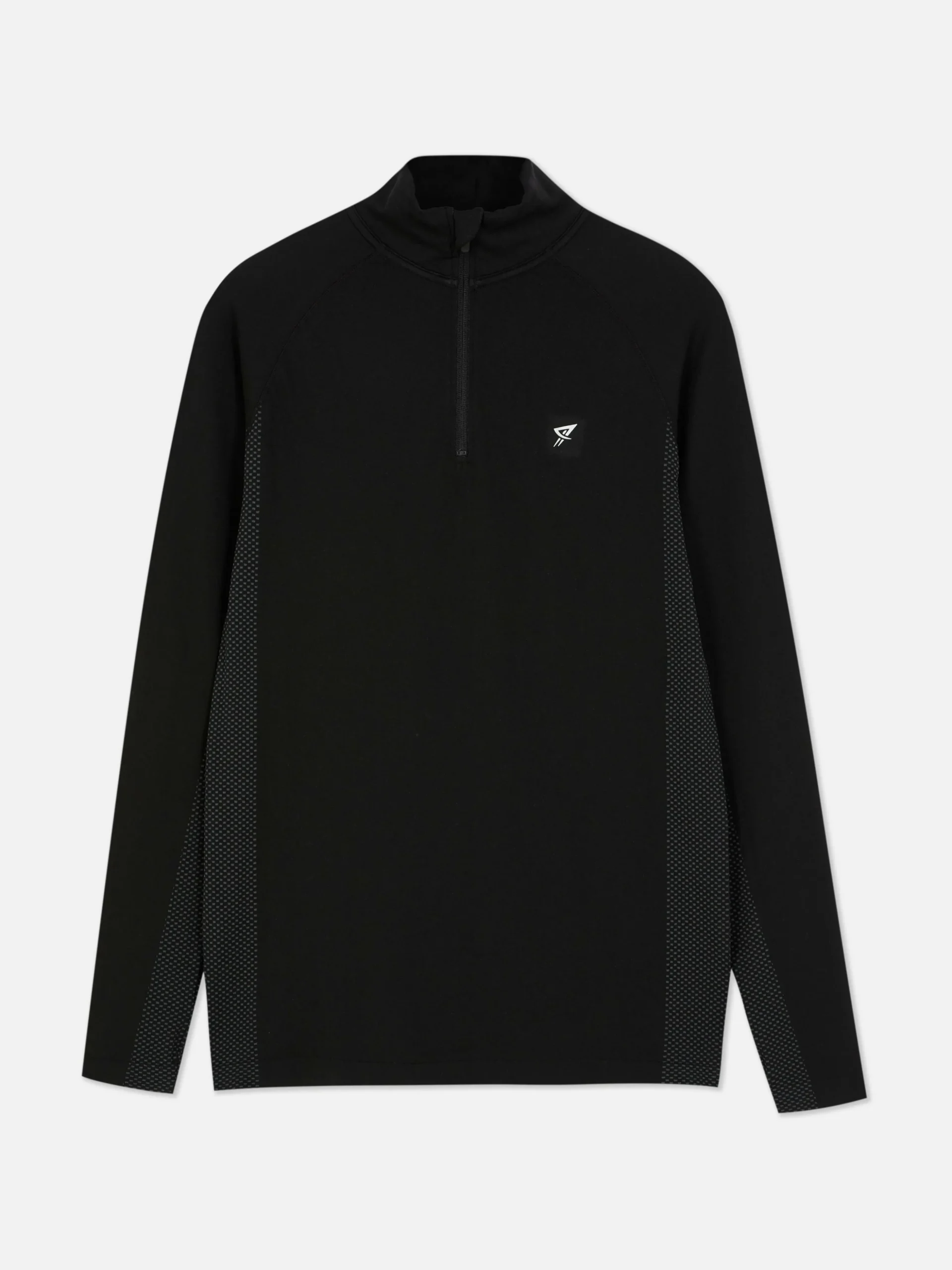 Haut De Sport à Manches Longues Et Col Zippé