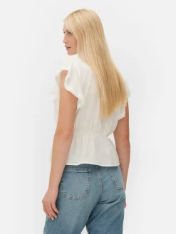 Haut Sans Manches En Broderie Anglaise