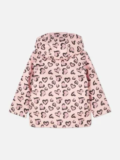 Imperméable à Motif Cœur Léopard
