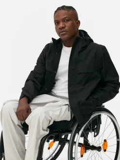 Imperméable Zippé à Capuche