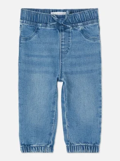 Jean Denim à Revers