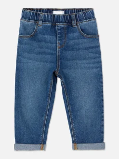 Jean Denim à Revers