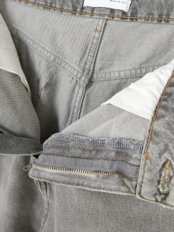 Jean Denim Ample à Effet Vieilli