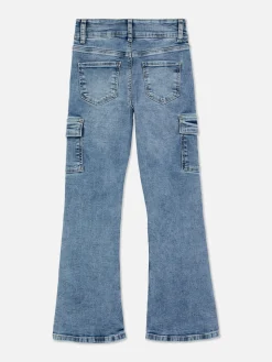 Jean Denim Cargo évasé