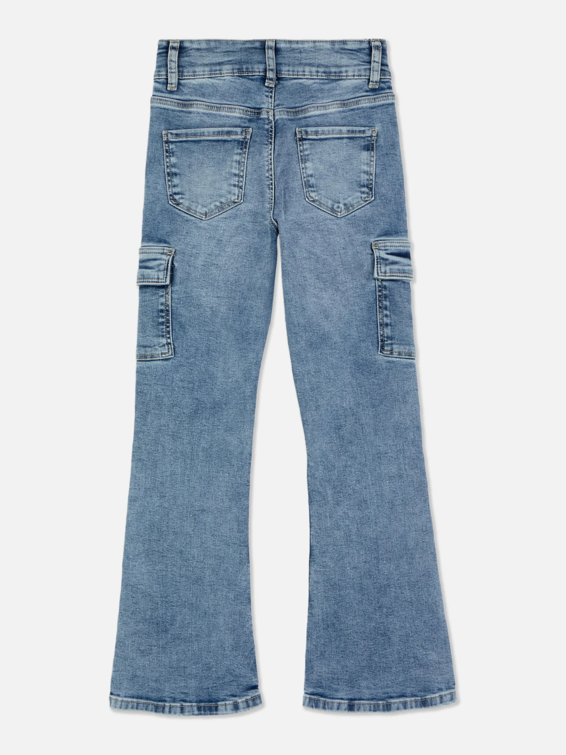 Jean Denim Cargo évasé
