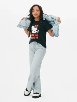 Jean Denim Large Fendu