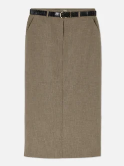 Jupe Crayon Mi-longue Taille Haute