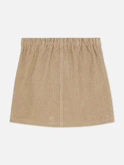 Jupe En Velours Côtelé à Poche