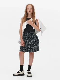 Jupe Florale à Superpositions